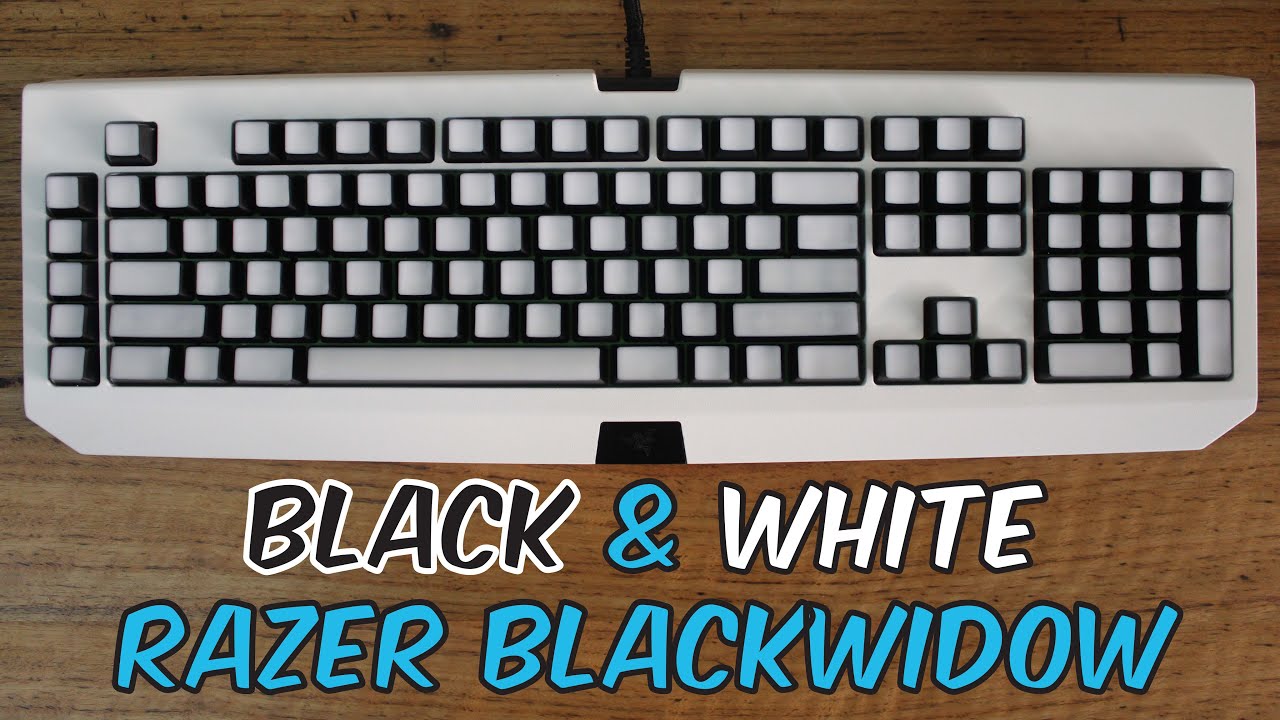 Mod Showcase Black & White Razer Blackwidow Mechanical
