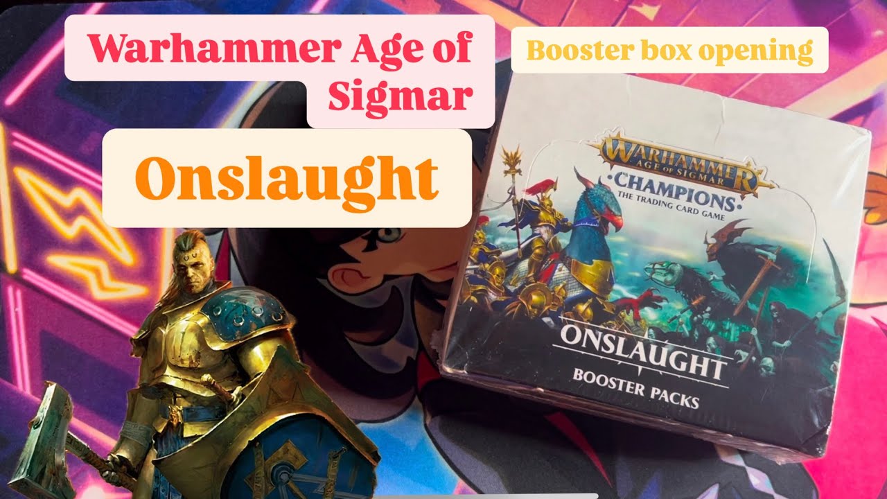 Warhammer Age of Sigmar Onslaught Booster box opening Warhammer Age of Sigmar Onslaught Booster box opening