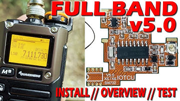 FULL BAND HF v5.0 Mod - Quansheng UV-K5 (Si4732 chip) INSTALL