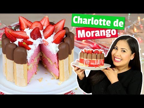 RECEITA DE NATAL| CHARLOTTE DE MORANGO | CAKEPEDIA