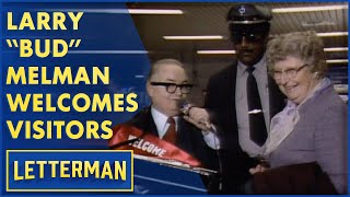 Larry 'Bud' Melman Welcomes Visitor At NYC's Port Authority | Letterman
