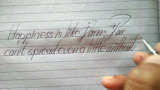 Smooth and soft english simple handwriting // English neat and clean writing screenshot 4