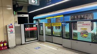 台北捷運341型New Balance 數位列車往南港展覽館離開BL07板橋站