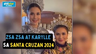 Zsa Zsa Padilla at Karylle lumahok sa Santacruzan sa Intramuros