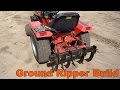 Garden Tractor Ground Ripper Cultivator Attachment Build