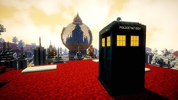 TARDIS Lands on Gallifrey | Minecraft Doctor Who Mod | Dalek Mod