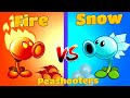 Snow Pea vs Fire Peashooter