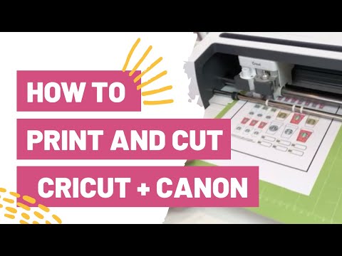 Como imprimir e Corte de Cricut + Canon!
