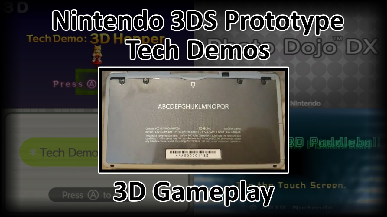 E3 2010) 3DS Prototype Tech Demos - 3D Gameplay - YouTube E3 2010) 3DS Prototype Tech Demos - 3D Gameplay - YouTube