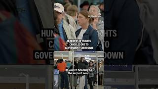 Hundreds of flights canceled due to government shutdown