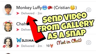 How To Send Video From Camera Roll As a Snap | Not in Chat screenshot 1