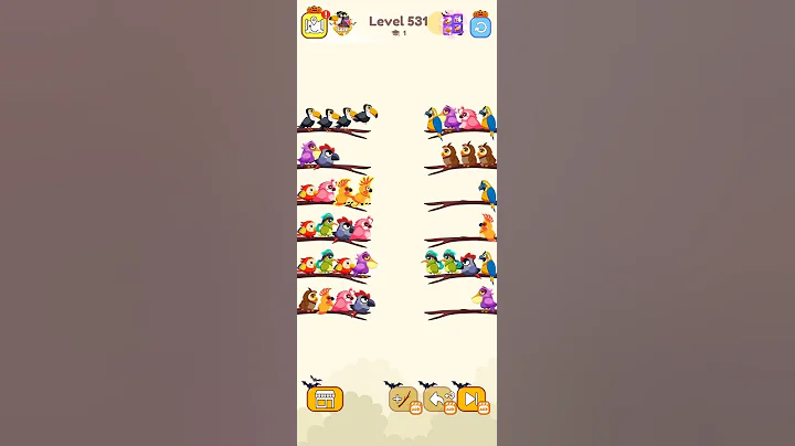 bird sort color game level 531 #games #gameartdesign #gamedesign #gameplay #gamedevelopment