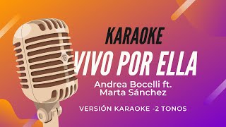 Miniatura de "Karaoke - Vivo por ella (-2 tonos)"