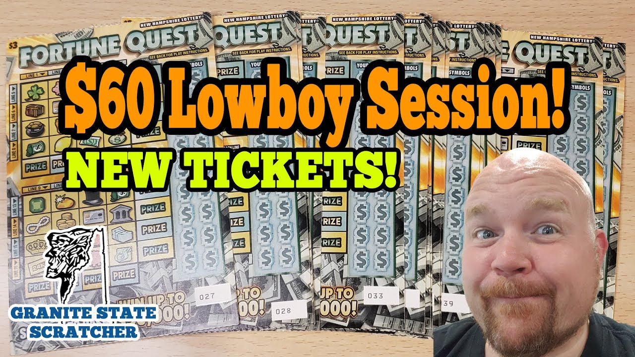 Fortune Quest $60 Lowboy Session: New Hampshire's NEWEST $3 Scratch Tickets 