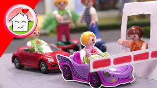 Playmobil Familie Hauser  Mia lernt Autofahren  Familie Overbeck