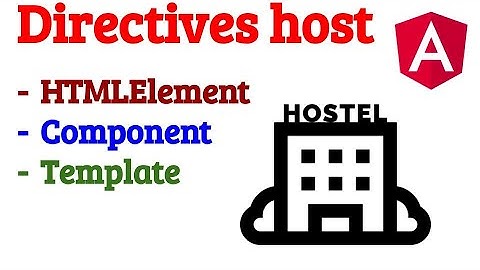 Angular Directive Host element, component, template и пример декоратора Optional