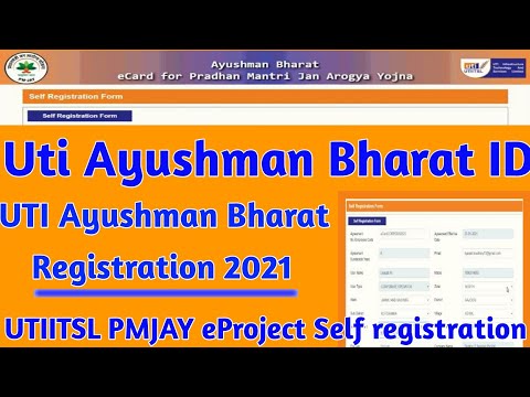 UTIITSL PMJAY eCard Project-Self registration 2021 | UTIITSL PMJAY REGISTRATION 2021 | PMJAY Project