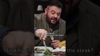 The ULTIMATE pro moves for eating at a steakhouse with Adam Richman & Bryan Cranston 🥩