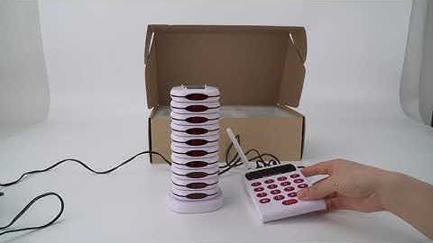 Retekess TD161 restaurant pager system function operation