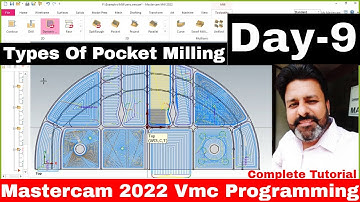 Mastercam 2022 Vmc Programming tutorial | Mastercam 2022 Area Pocket & Dynamic Milling