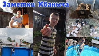 Лето в деревне: печь для друга, цыплятки для бабы Лизы