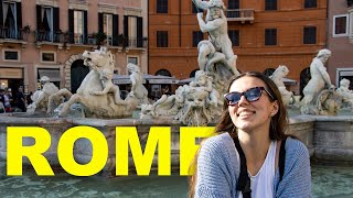 We visited Trevi Fountain, Pantheon, Piazza Navona and other places in Rome