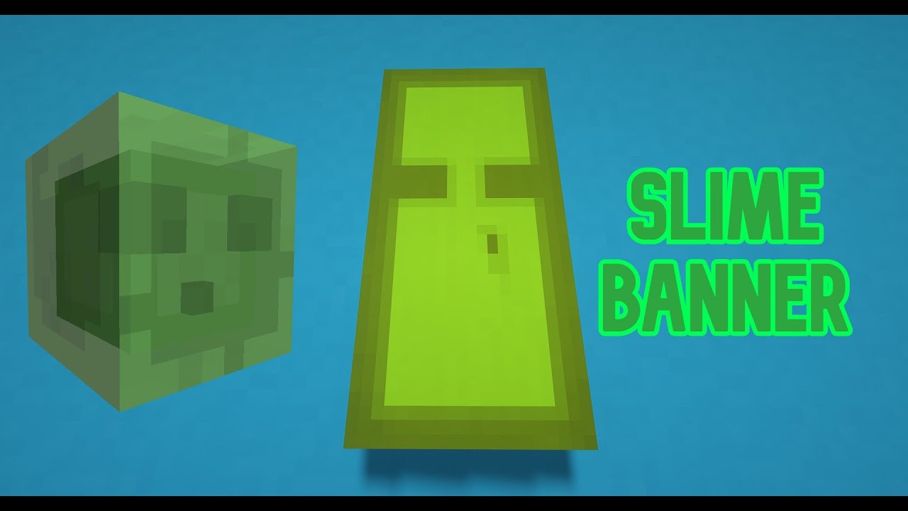 Banner Design Ideas How To Make A Slime Banner In Minecraft Youtube
