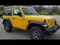 BRAND NEW 2020 JEEP WRANGLER 2 DOOR SPORT S HELLAYELLA YELLOW OVERVIEW WALK AROUND EASTER EGG FIND