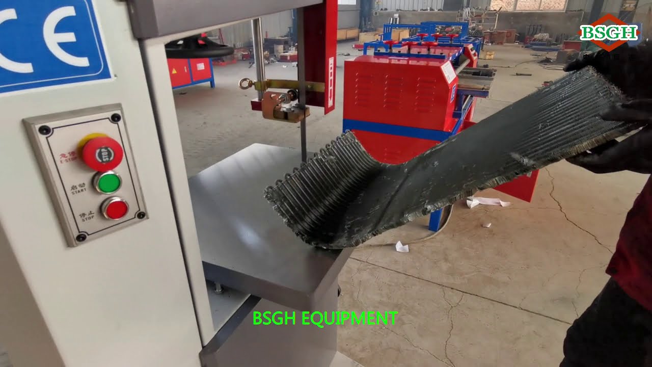 Самая передовая технология machine Станок для зачистки радиатора丨 Ленточная пила Переработка металла