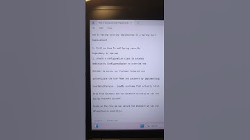 Top Java Interview Questions & Answers 2026 – How Spring Security is Implemented in a Spring Boot