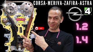 CORSA TIMING CHAIN ​​1.2 VAUXHALL, Meriva, Astra, Tutorial on how to install, timing tools.