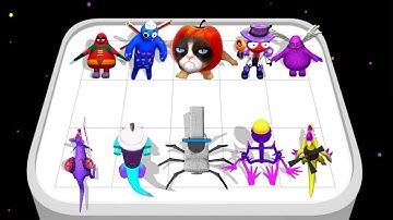 Merge Gimmace X Banana Cat VS Merge Toilet Battle Monster (P2) Gameplay Max Level