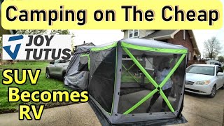 JOYTUTUS Dual Use Pop Up SUV 12x12  Outdoor Gazebo