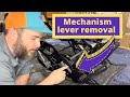 HOW TO REMOVE A MECHANISM LEVER