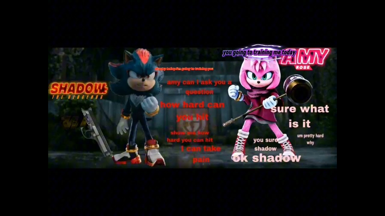 Shadow training amy will be so perfect for their friendship 