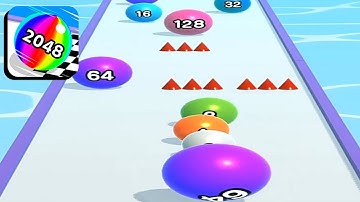 Ball Run 2048 || Max Level‼️All Level Gameplay Android/iOS, New Update Level 80-82