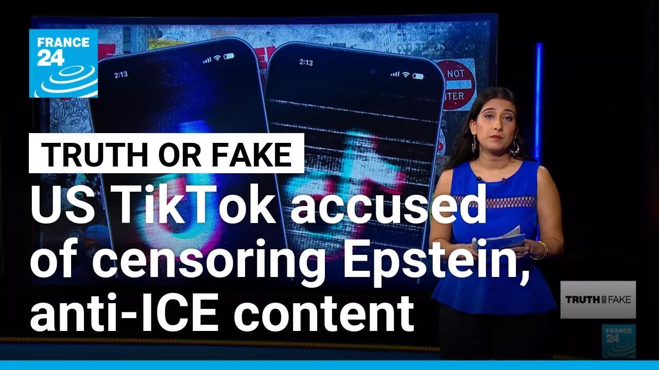 American Tiktok users claim app is censoring ‘Epstein’ and ICE criticism • FRANCE 24 English