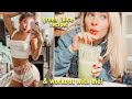 workout w/ me & green juice recipe!! *vlog*