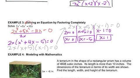 Algebra - 7.8 factoring polynomials completely