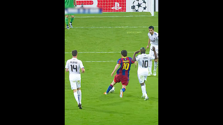 Messi vs 5 Real Madrid Players 😈☠️