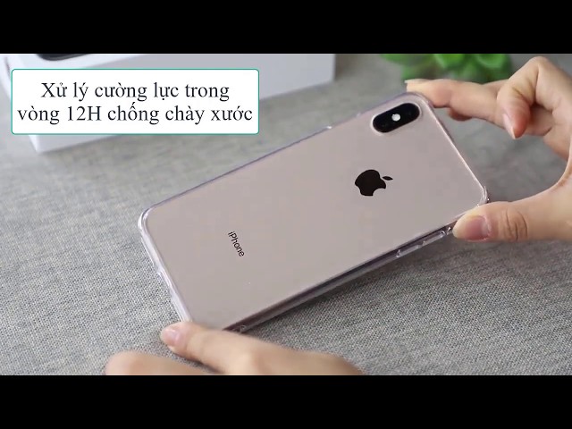 Ốp Lưng Kính Cường Lực Trong Suốt Iphone X/ XS/ XS Max/ XR/ 7/8 Plus