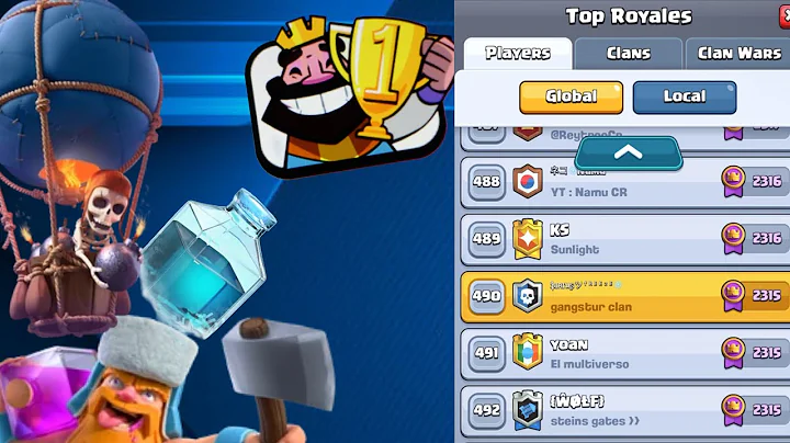 How I got top 500 with lumberloon freeze in clash royale