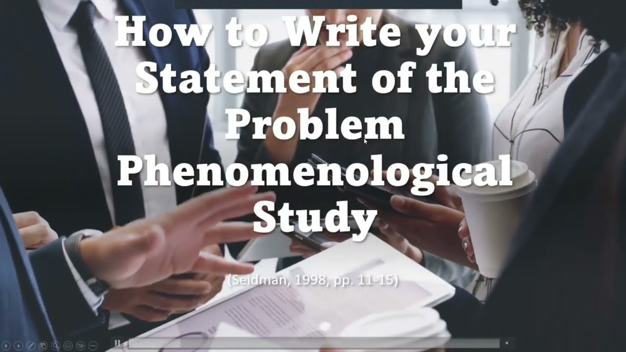 how to write phenomenological research questions