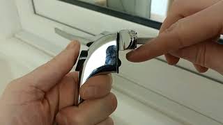 How to unlock an espag window handle to open a window if the handle is broken or have lost keys