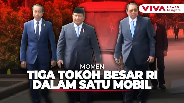 Prabowo Naik Mobil Bareng SBY dan Jokowi Disopiri Mayor Teddy