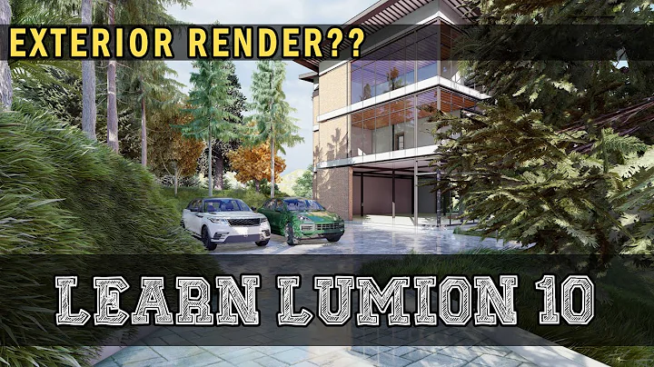 LUMION RENDER TUTORIAL: 3D EXTERIOR RENDER of a Modern House and Surroundings