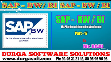 SAP BW/BI||SAP Business Information Warehouse(SAP-BW/BI) Part - 17 by Raju