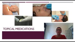 Topical Medication screencast