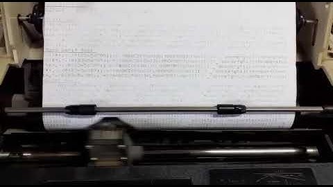 Furuno Printer PP-510 testing video