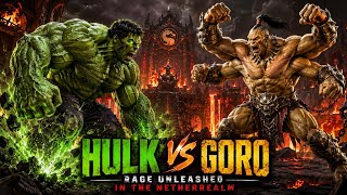 🎬 Hulk vs Goro | Rage Unleashed in the Netherrealm 💥🔥 #hulk #goro #battleroyale